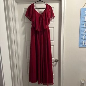 Burgundy formal dress